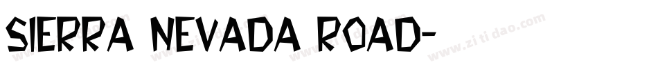 Sierra Nevada Road字体转换